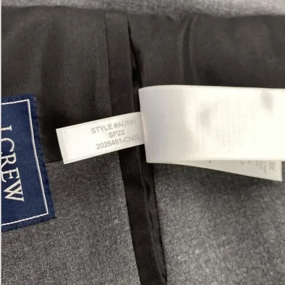 $498 J Crew Thompson Blazer Mens 40L Slim Chore Jacket Gray Melange Stretch '22